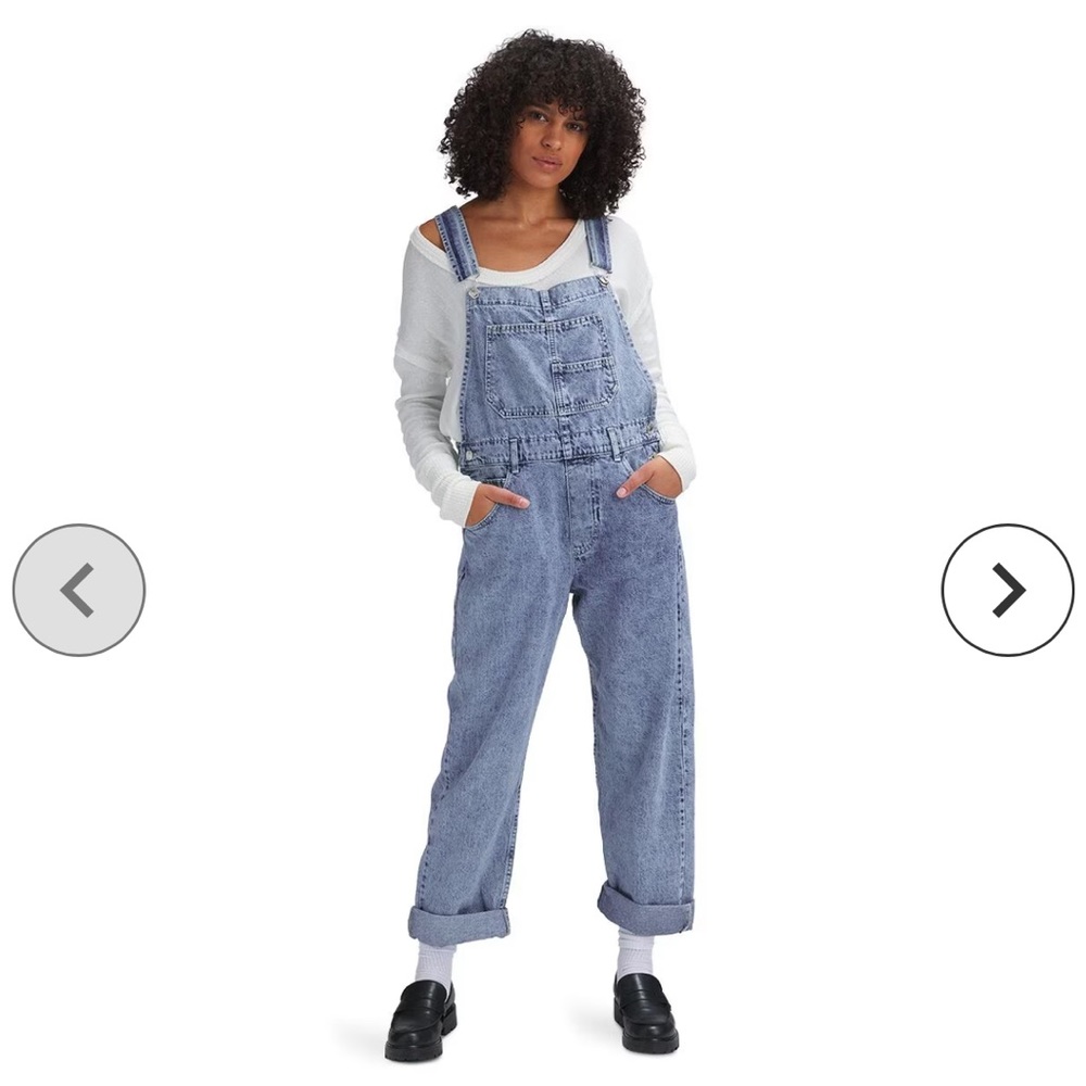 Free People denim overalls